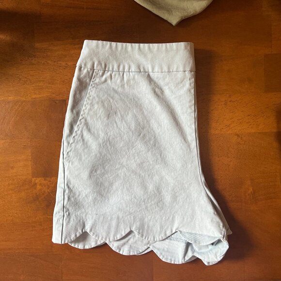 Fun Spring /Summer Light Blue Scalloped Shorts - Picture 7 of 10